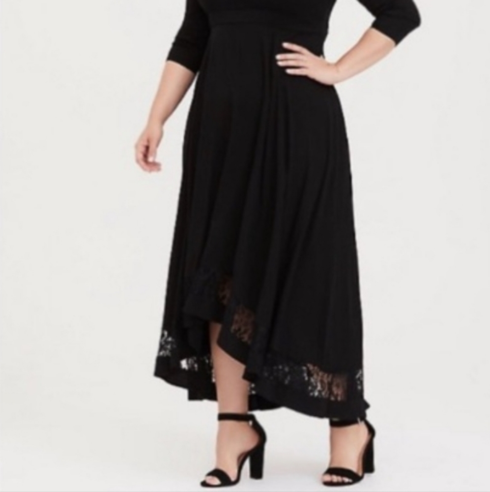 Torrid sz 2 floor length high low dress